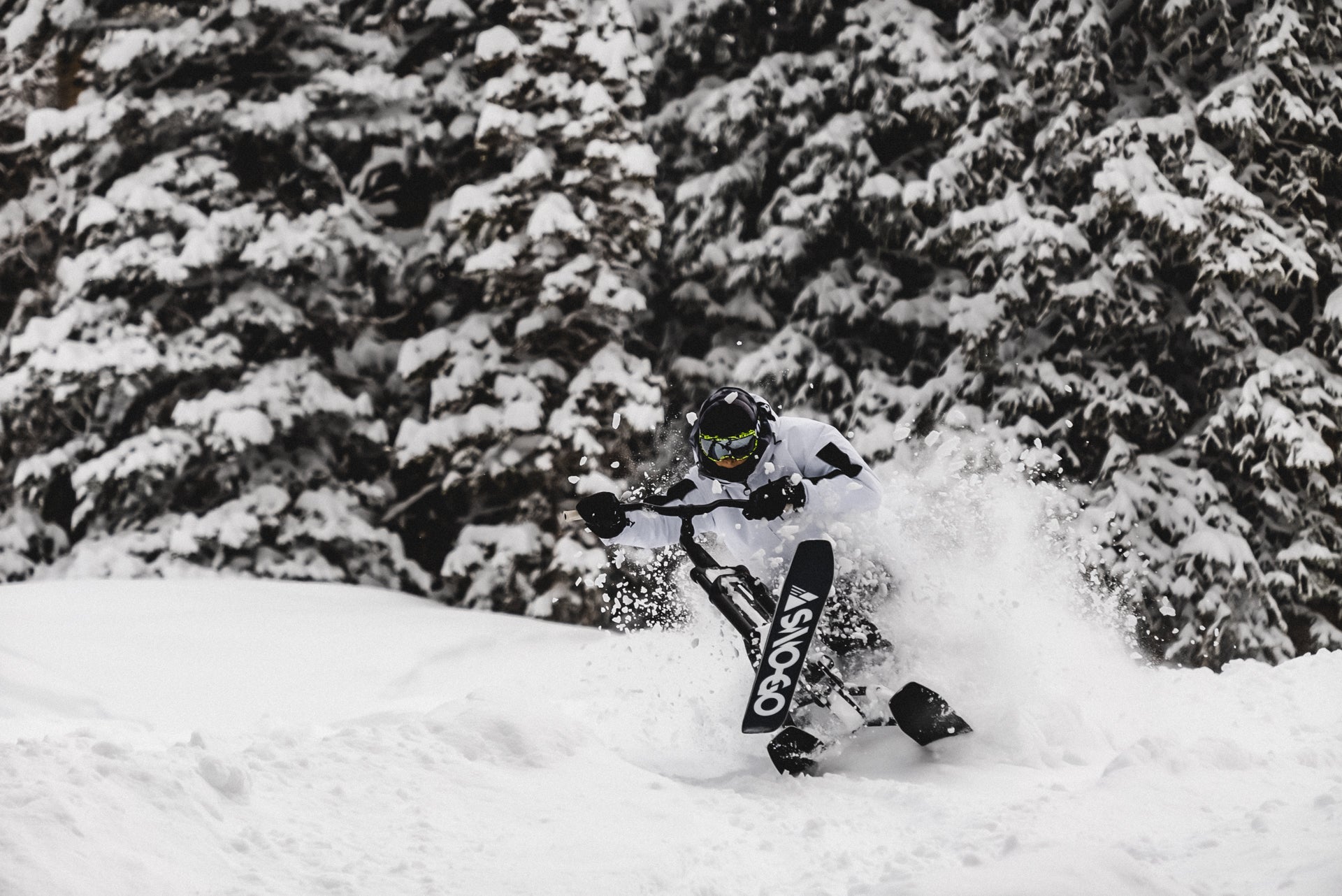 Winter is Coming So, Ride a Sno-Go Ski Bike Like an MTB - Bikerumor