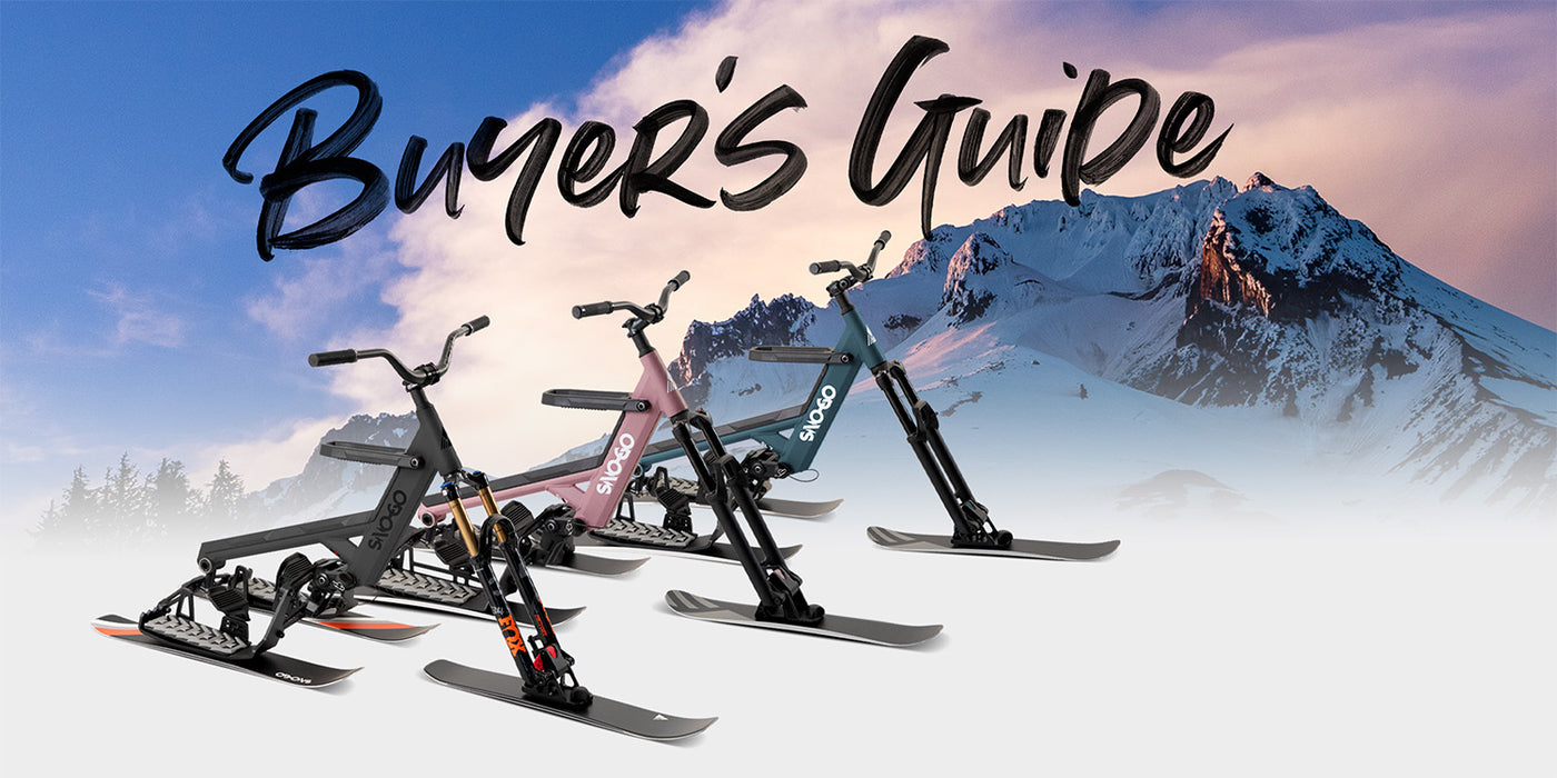 SNO-GO SHIFT Snowbike / Skibike. The stable ski bike model with 3 skis -  Wintersport4ALL