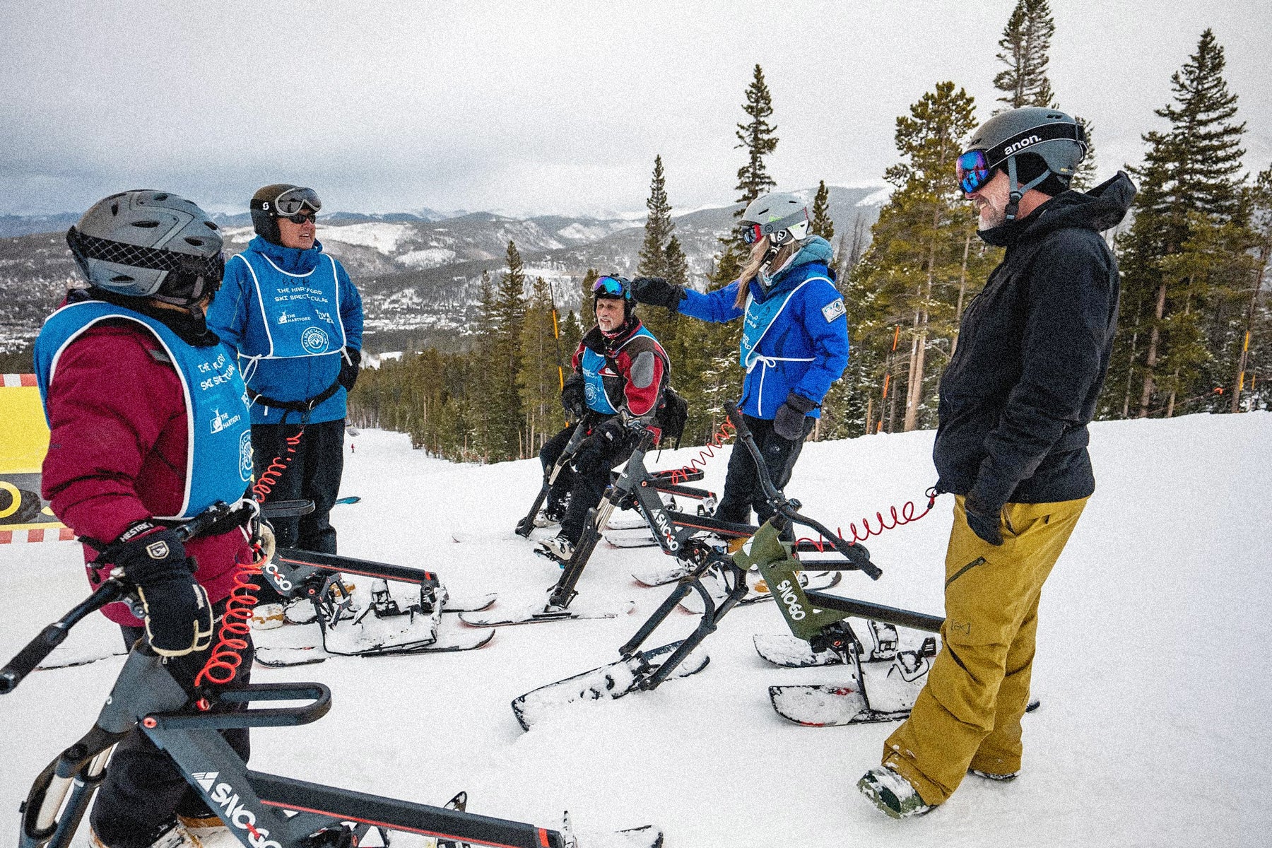 Lifted Riders SNOGO Ski Bikes