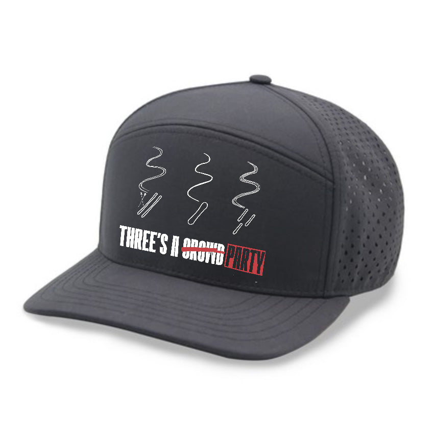 Three's A Party 5 Panel Sport Trucker